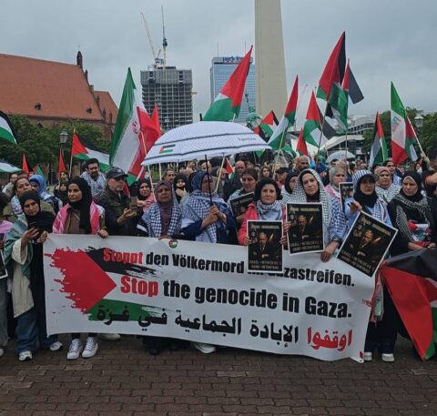 وقفة تضامنية في برلين دعمًا لغزة رغم منع الشرطة للمظاهرة